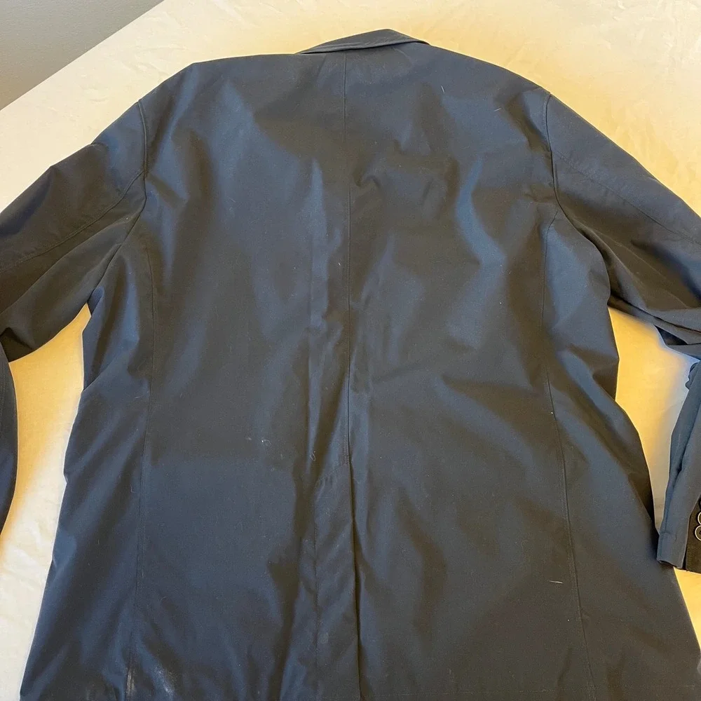 ORVIS Mens XL Black Nylon Polyester Blend Blazer Jacket Zip Pockets‎ Outerwear